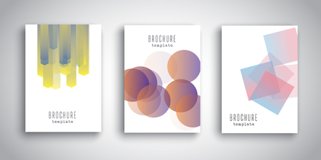 Brochure templates with abstract designsの写真素材