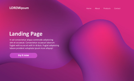 Website landing page with an abstract designの写真素材