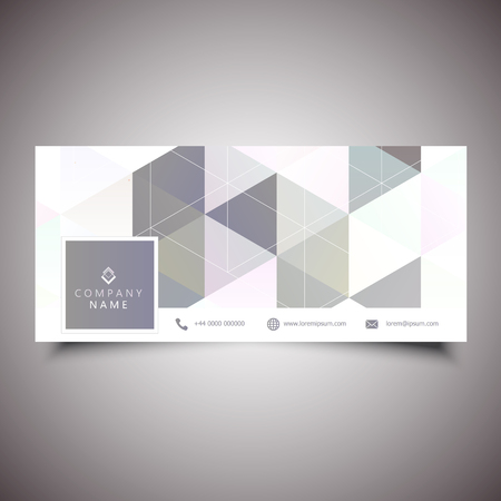 Social media timeline cover design with a low poly designの写真素材