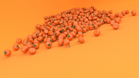3d render of Stylised Jack-o-latern pumpkinの写真素材