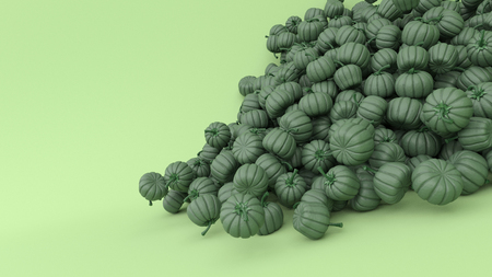 3d render of Stylised Jack-o-latern pumpkinの写真素材