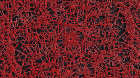 Render of 3D Abstract Chaotic Elements