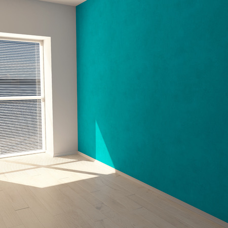 Render of 3D Contemporary Empty Roomの写真素材