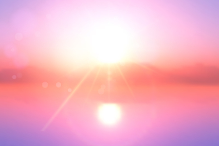 Abstract sunset landscape backgroundの写真素材