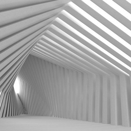 Render of 3D Geometric Abstract Background