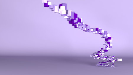 3d Render of Colored Speech Bubble Background