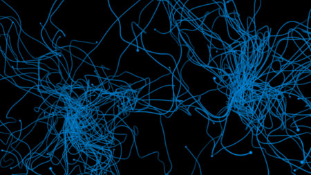 Render of 3D Abstract Chaotic Elements