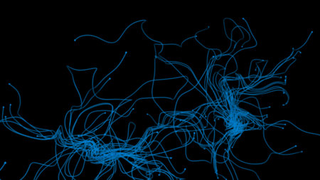 Render of 3D Abstract Chaotic Elements