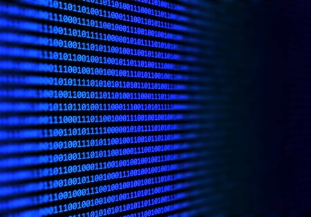 Abstract tech background with binary code designの写真素材