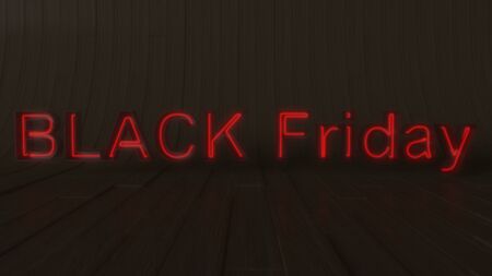 3d render of Black Friday sale backgroundの写真素材