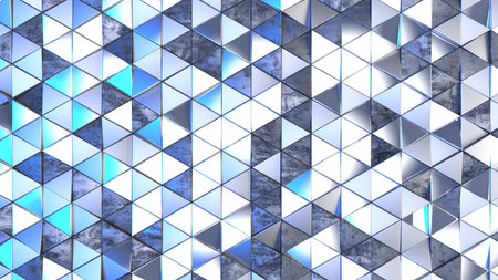 Render of 3D Geometric Abstract Background