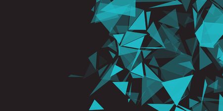 Abstract banner with a low poly designの写真素材