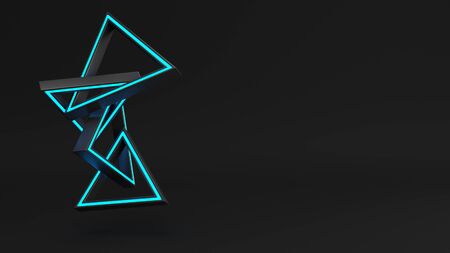 Abstract 3d render of a modern geometric backgroundの写真素材