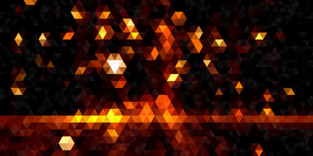 Abstract banner with a low poly geometric designの写真素材