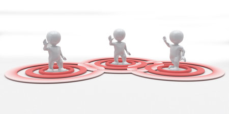 3d render of 3D Morph Man Social Distancing