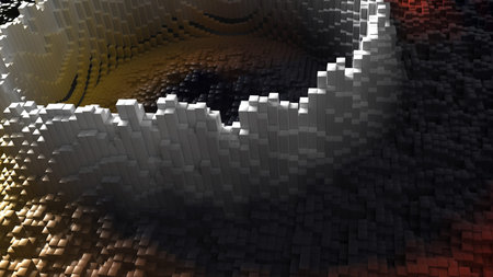 Render of 3D Geometric Abstract Background