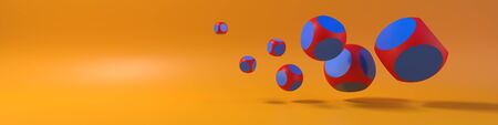 Render of 3D Geometric Abstract Backgroundの写真素材