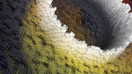 Render of 3D Geometric Abstract Backgroundの写真素材