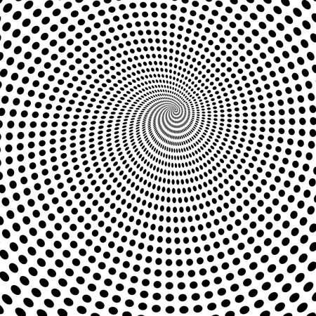 Abstract background with vortex of dots designのイラスト素材