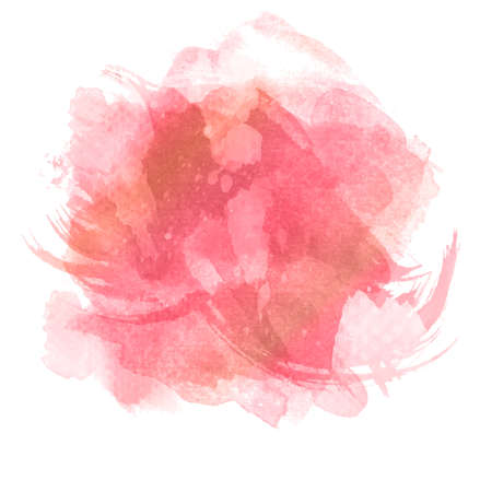Abstract background with a pink watercolour splatterのイラスト素材