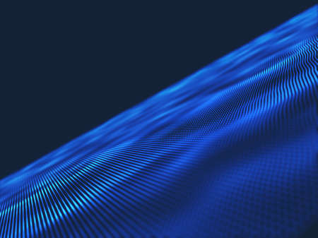 3D render of a network communications background with modern techno designの写真素材