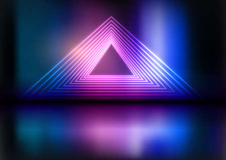 Abstract neon design presentation backgroundのイラスト素材
