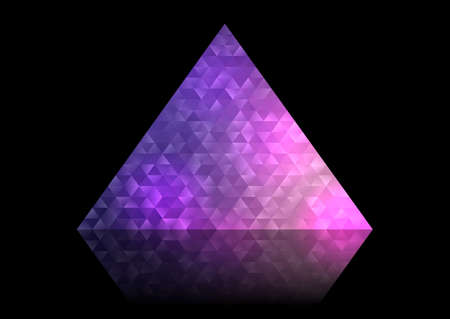 Abstract background with a low poly triangle designのイラスト素材