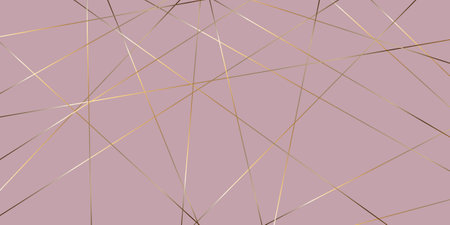 Banner with an elegant gold and pink low poly designのイラスト素材