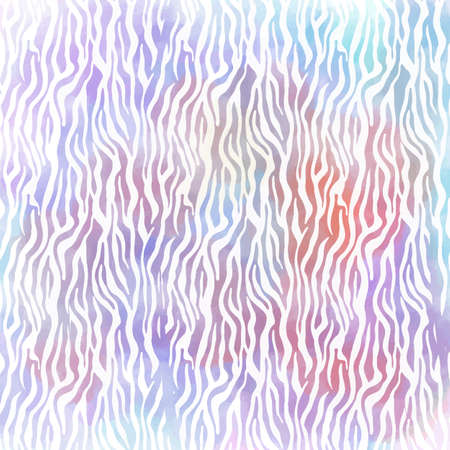 Animal print background with painted watercolour effectのイラスト素材