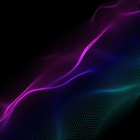 Abstract modern background with colourful particles design