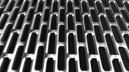 3d render of an Abstract Metal Grille Backgroundの写真素材