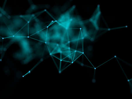3D render of a network communications backgroundの写真素材