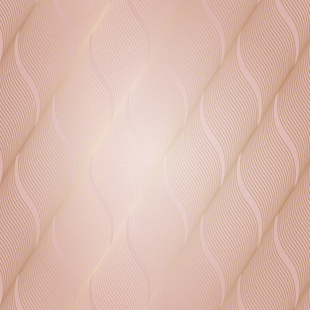 Elegant background with a rose gold linear pattern designのイラスト素材