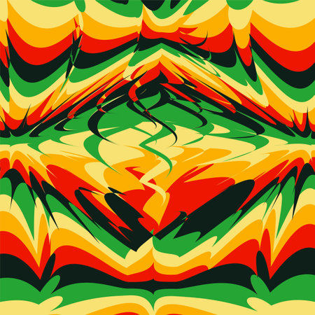 Retro background with a psychedelic design