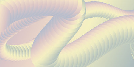 Banner with a pastel coloured blended retro shape design