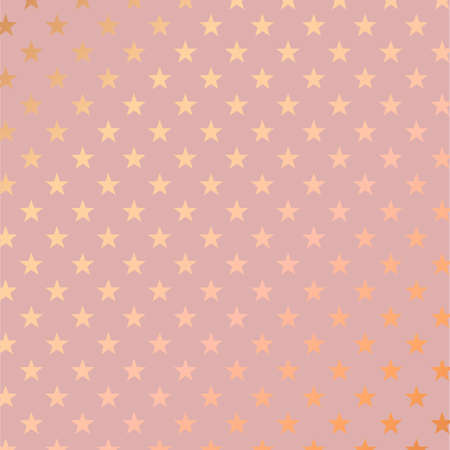 Elegant background with a rose gold star patternのイラスト素材