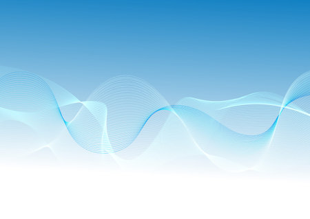 Abstract background with pastel coloured flowing lines design