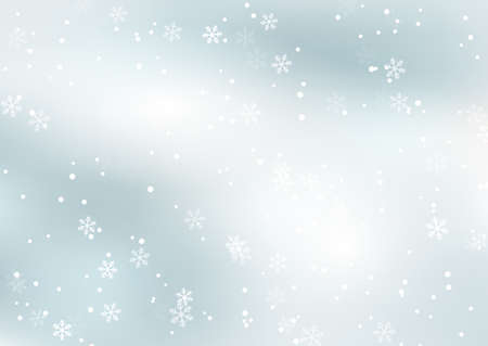 Christmas background with falling snowflakes designのイラスト素材