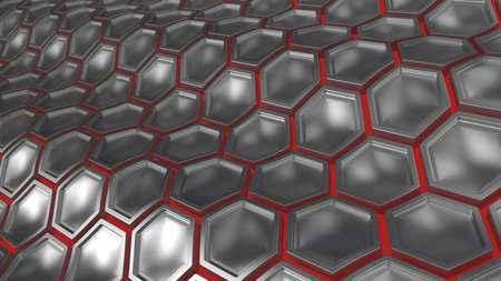 Render of 3D Geometric Abstract Background