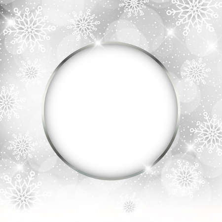 Christmas snowflake background with space for copy textのイラスト素材