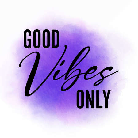 Inspirational quote on a watercolour backgroundのイラスト素材