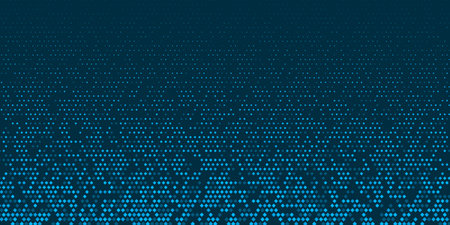 Abstract banner with a modern pixel design