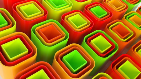 3d render of Abstract Ukraine geometric background