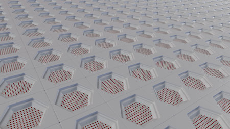 3d render of Abstract Ukraine geometric background