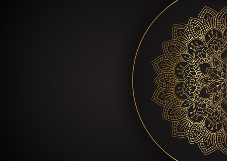 Decorative background with an elegant mandala design