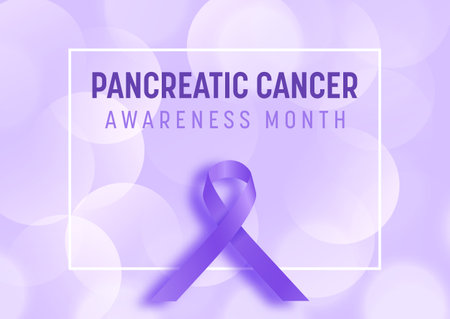 Background for Pancreatic cancer awareness monthのイラスト素材