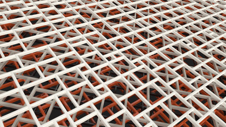 Render of 3D Geometric Abstract Background