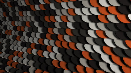 Render of 3D Geometric Abstract Twist Background