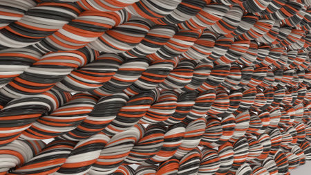 Render of 3D Geometric Abstract Twist Backgroundの写真素材