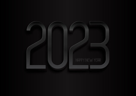 Dark Contemporary Happy New Year background design
